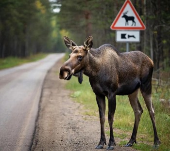 Самые опасные авариями с лосями дороги назвали в Нижегородской области