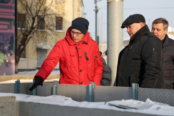 Юрий Шалабаев проинспектировал ремонт подземного перехода у нижегородского железнодорожного вокзала