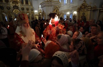 Благодатный огонь встретили в Ульяновске