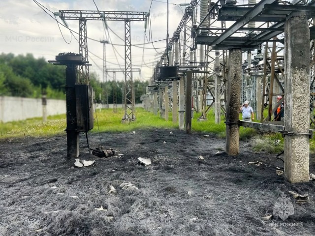 Возгорание на трансформаторной подстанции произошло в Шумерле