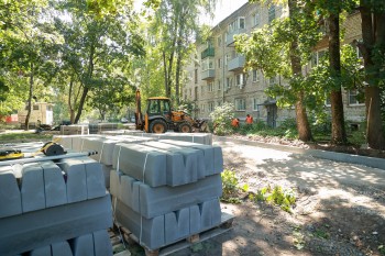 Дворы Московского района приводят в порядок в Нижнем Новгороде