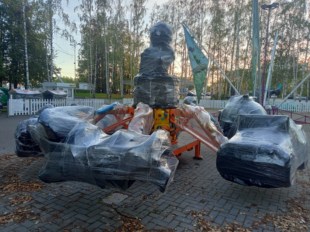 Сезон аттракционов завершили в парках Чувашии