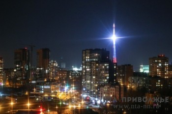 Праздничную подсветку включат на телебашнях Нижегородской области 9 мая