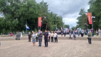 Торжественное шествие прошло в Оренбурге ко Дню ВМФ