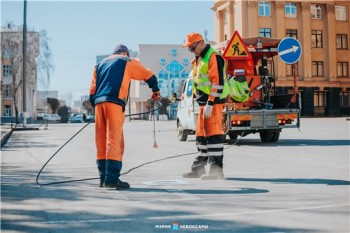 Обновление дорожной разметки в Чебоксарах завершат в июне