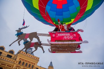 Рождественская фиеста воздушных шаров прошла в Нижнем Новгороде