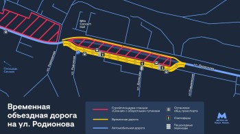 Движение по временной дороге на Родионова в Нижнем Новгороде запустят 2 декабря