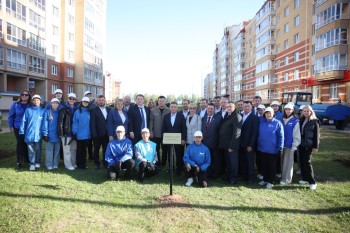 Аллею городов Поволжья высадили в Чебоксарах