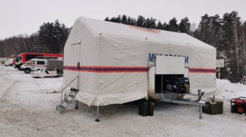 Городок жизнеобеспечения развернут на М7 в Нижегородской области