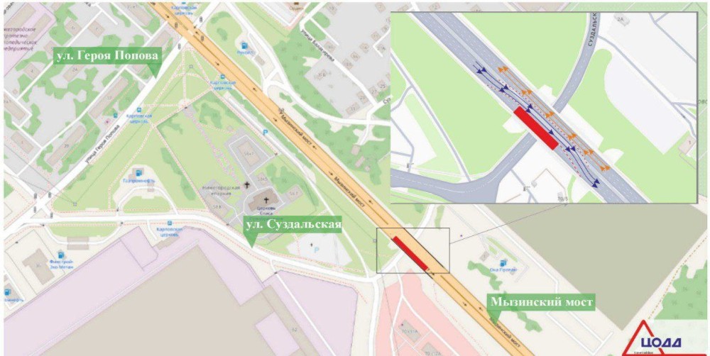 Мызинский мост в Нижнем Новгороде готовят к возобновлению капремонта