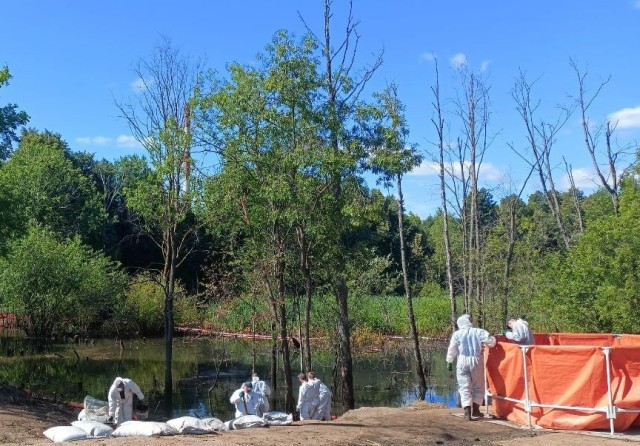 Очистку р. Старковки от нефтепродуктов завершили в Ижевске