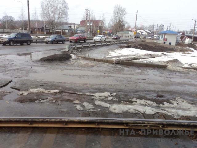 Улица Циолковского в Нижнем Новгороде закрыта для проезда транспорта