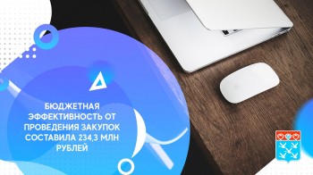 Экономия на муниципальных закупках за счет эффективного проведения конкурсных процедур составила 234 миллиона рублей, - Алексей Ладыков