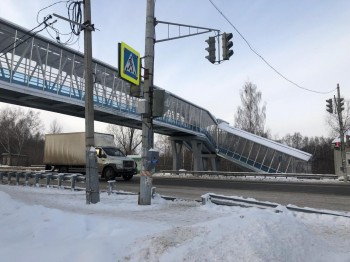 Надземный пешеходный переход открыт в поселке Окский Богородского района Нижегородской области