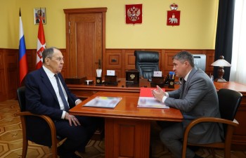 Губернатор Прикамья Дмитрий Махонин встретился с главой МИД РФ Сергеем Лавровым