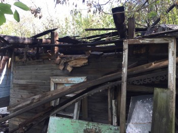 Нежилой дом сгорел в Сормовском районе Нижнего Новгорода