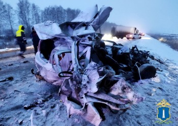 Пятеро погибли в столкновении на трассе в Ульяновске