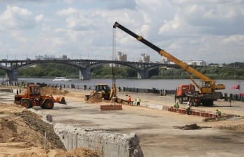 Все строительные работы на Нижневолжской набережной Нижнего Новгорода должны быть завершены до конца 2017 года