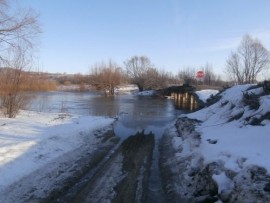 Ещё один низководный мост затопило паводком в Нижегородской области