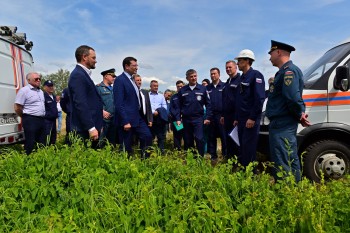 Глеб Никитин посетил межведомственные межрегиональные учения в Володарском округе