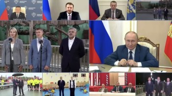 Владимир Путин по ВКС открыл новый зоопарк в Перми Владимир Путин по ВКС открыл новый зоопарк в Перми