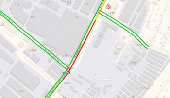 Движение по ул. Баумана в Ленинском районе Нижнего Новгорода перекрыто из-за провала
