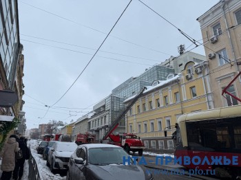 Пожар произошёл на ул. Пискунова в Нижнем Новгороде (ФОТО)