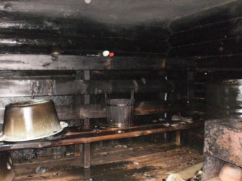 Две бани сгорели в Нижегородской области 13 декабря из-за  неисправности отопительных печей