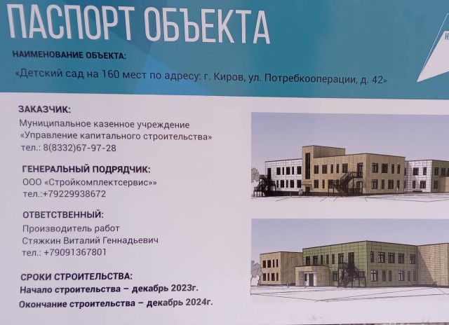 Детсад в кировском ЖК "Слобода Курочкины" планируют сдать в конце 2024 года Детсад в кировском ЖК "Слобода Курочкины" планируют сдать в конце 2024 года