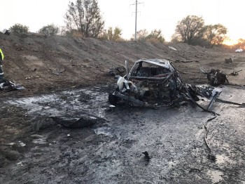 Три человека сгорели в Infiniti под Тольятти Три человека сгорели в Infiniti под Тольятти