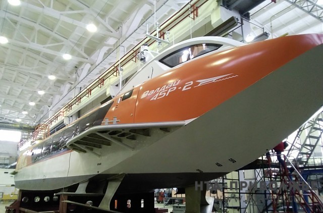 ГТЛК поставила в Самару еще одно скоростное судно на подводных крыльях "Валдай"