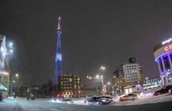 Праздничную подсветку к юбилею ННГУ зажгли на нижегородской телебашне