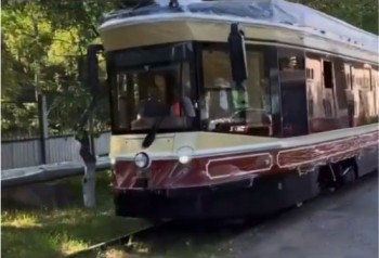 Ретро-трамвай вышел на &quot;обкатку&quot; в Нижнем Новгороде