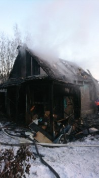 Труп мужчины обнаружен на пепелище в Приокском районе Нижнего Новгорода