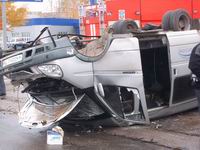 В Н.Новгороде в результате столкновения трех автомобилей 5 человек пострадали