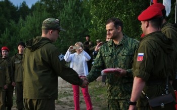  Более 70 воспитанников военно-спортивного лагеря &quot;Партизан&quot; приняты в юнармейцы в Нижегородской области