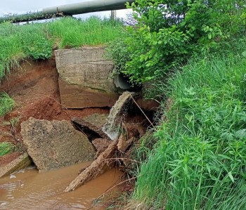 Размыв плотины произошёл в Марий Эл после дождя