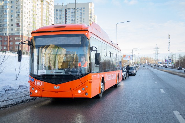 Первый троллейбус на автономном ходу выйдет на маршрут №17 "Площадь Минина – "Микрорайон "Цветы 