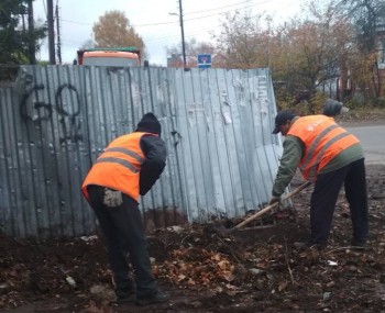 Свалки у мусорных баков в дер. Дубенки Нижнего Новгорода ликвидировали