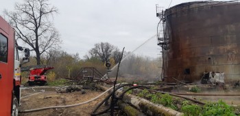 Пожар в резервуаре с нефтепродуктами в Нижнем Новгороде потушен