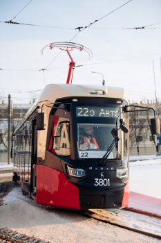 Трамвай "МиНиН" начал курсировать в Нижнем Новгороде по 22 маршруту