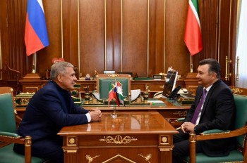 Раис Татарстана Рустам Минниханов провёл встречу в премьер-министром Таджикистана Кохиром Расулзода