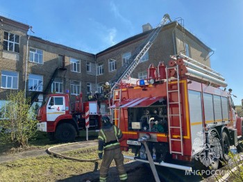 Около 500 кв. м. составила площадь пожара в йошкар-олинской школе-интернате