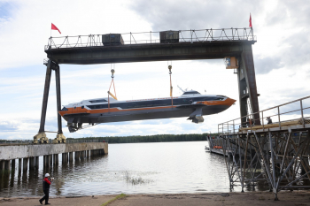Построенный для Нижегородской области "Метеор 120Р" спустили на воду в Чкаловске