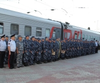 Сто тридцать нижегородских полицейских вернулись из длительной служебной командировки в Дагестан 