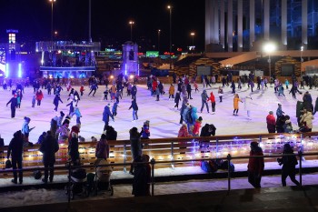 Более 128 тысяч человек посетило зимнюю площадку &quot;Спорт Порт&quot; в Нижнем Новгороде за три месяца ее работы