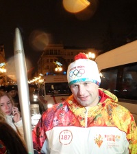 Дмитрий Сватковский поблагодарил всех нижегородцев, пришедших поддержать эстафету Олимпийского огня в городе