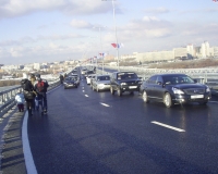 В Н.Новгороде на метромосту из-за обледенения возникли трудности в движении автотранспорта