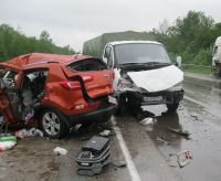 В Нижегородской области при столкновении иномарки с большегрузом погибли водитель и малолетняя пассажирка легкового автомобиля 