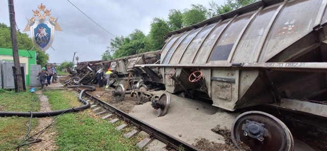 Шесть вагонов сошли с рельсов на станции Западная в Новотроицке
